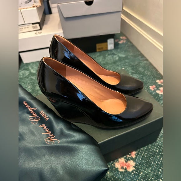 Robert clergerie black patent wedges - Picture 4 of 5